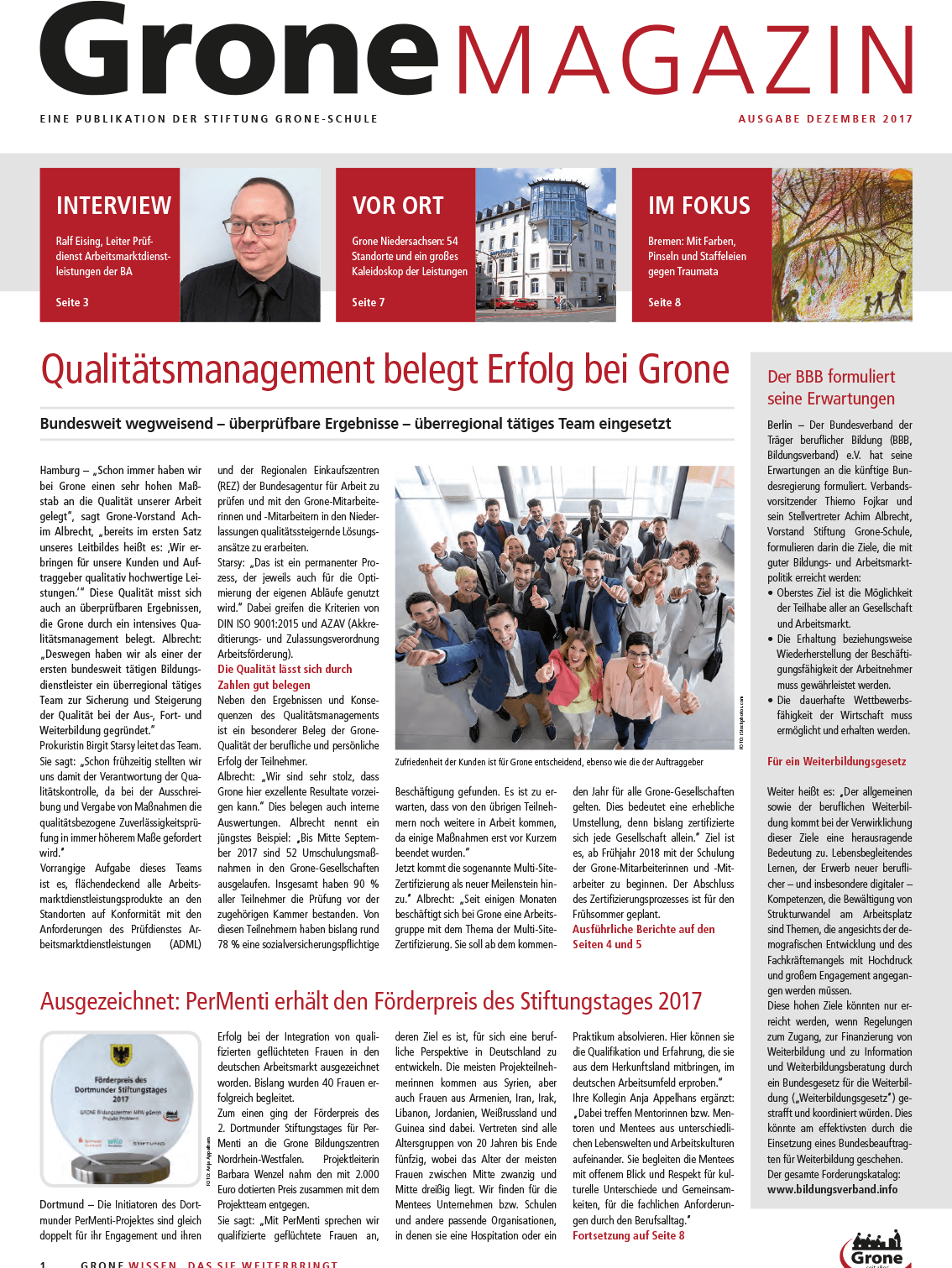 Grone Magazin Dezember 2017